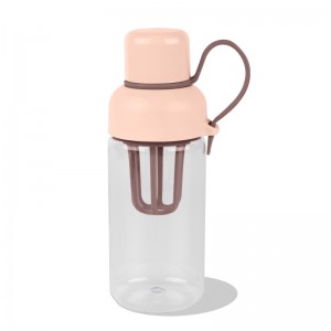 GOX China OEM Dual Lid Tritan Water Bottle with Fruit Infuser