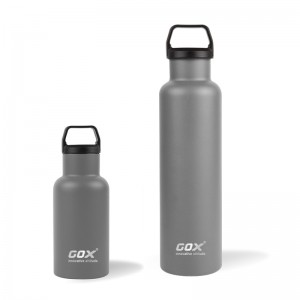 GOX China OEM Dual-wall Insulated Stainless Steel Water Bottle with Handle