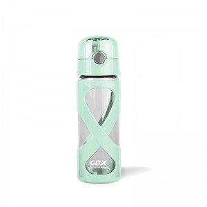 GOX China OEM Glass Water Bottle With Auto Open Lid