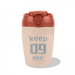 GOX China OEM 1 Lid with Two Function Stainless Steel Travel Coffee Mug
