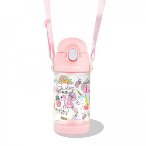 GOX China OEM Kids Water Bottle with Carry Strap