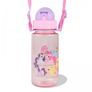 GOX China OEM Kids Water Bottle With Straw Lid And Carry Strap