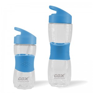 GOX China OEM Water Bottle with Flip Nozzle with Rubber Grip