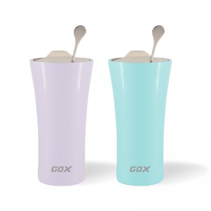 GOX China OEM Insulated Tumbler With Lid and Spoon