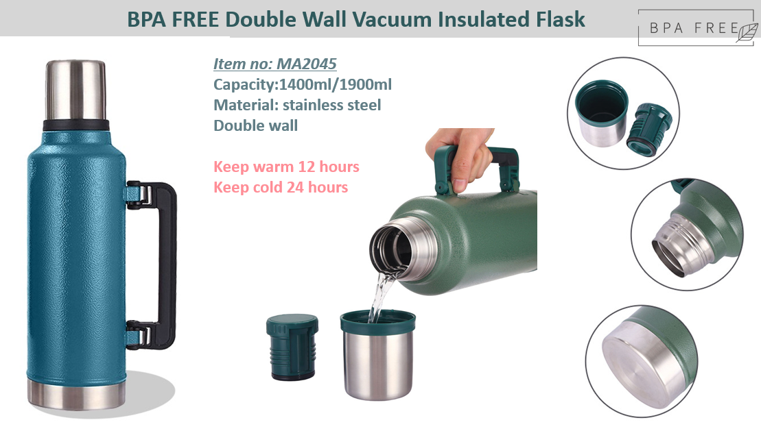 Amazing Vacuum Insulated Flask Perfect Take-along for Family Outdoor Enthusiasts
