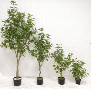 Hoë kwaliteit kunsmatige natuurlike groen esdoorn kunsmatige bonsai bome