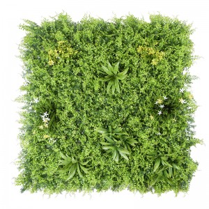 Pionowy bukszpan Uv Faux zieleń żywopłot tło sztuczne plastikowe panele bukszpanowe Pasto Sintetico Pared styl dżungli ściana z trawy
