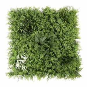 UV-skydd Gröna Gräs Bakgrund Plast Konstgjord växt Väggpanel Häck för hemträdgårdsinredning