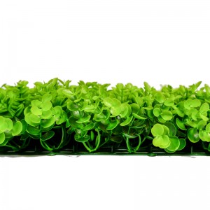 Custom Plastic Faux Decoration Panel Green Hedge Boxwood Backdrop Artificial Plant Grass Wall