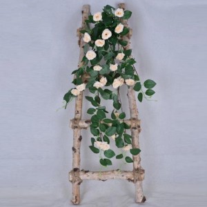 Bunga mawar buatan hiasan dinding tanaman palsu dekorasi rumah/pernikahan