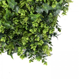 Zewnętrzna fałszywa plastikowa trawa Uv Zielona sztuczna ściana roślin Zielona ściana Panele ścienne ze sztucznej trawy Wystrój domu w ogrodzie