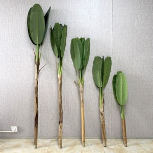 Kunstige bananbladplanter indendørs træ til bryllupsdekoration