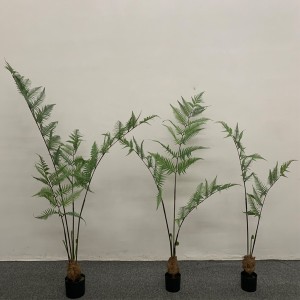 Затворен отворено лажни Пластично растение внатрешна вештачка декорација вештачко дрво растение папрат