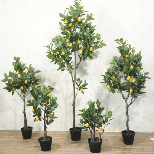 Factory Wholesale Artificial Lemon fruit Tree Plants For Home Garden Hotel Decoration