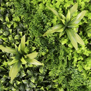 Вертикална декорација на градината Пластична шимширова жива табла Зеленило Вештачка трева што виси на ѕид