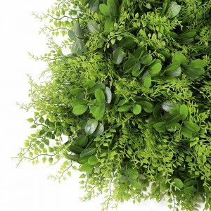 Indendørs indretning Plastbagtæppe Kunstige væghængende planter og grønt Lodret grønt græsplanter Væg til boligdekoration