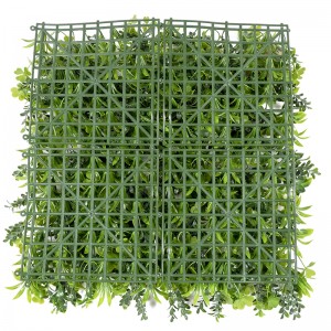 कस्टम प्लास्टिक नकली सजावट पैनल ग्रीन हेज बॉक्सवुड पृष्ठभूमि कृत्रिम पौधे घास की दीवार