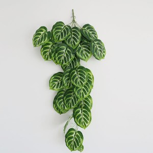 Kunsmatige plante vir dekor, wingerdstok Realisties Natuurlik, mooi lyk hangblaar hangplant