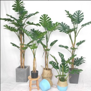 Prirodne umjetne biljke i stabla faux Monstera bonsai za uređenje kućnog vrta