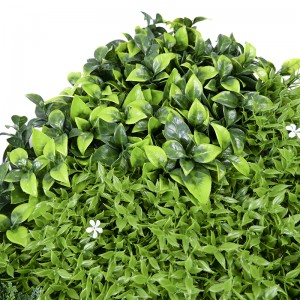 Outdoor Decoration Faux Boxwood Mixed Plant Hedge Panel Artificial Grass Wall foar Garden Backdrop