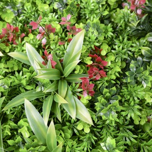 3D navpični sistem Zelena stena Jungle Umetna zelena rastlinska travna stena za dekoracijo vrta
