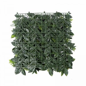 Tấm nhựa hàng rào gỗ hoàng dương Cây nhân tạo Cỏ xanh Tường cho vườn thẳng đứng