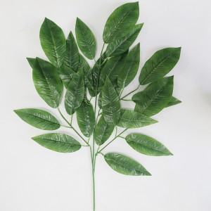სიმულაციური ფოთლოვანი მცენარეები კედლის სიცოცხლისუნარიანი მწვანე ფოთოლი ხელოვნური მცენარის ფოთლები