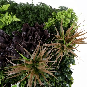 वर्टिकल गार्डन सजावट प्लास्टिक बॉक्सवुड हेज पैनल हरियाली कृत्रिम दीवार पर लटकने वाला घास का पौधा