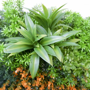 Надворешна декорација Вештачко зеленика од мешани растенија за жива ограда Ѕид од вештачка трева за позадина во градината