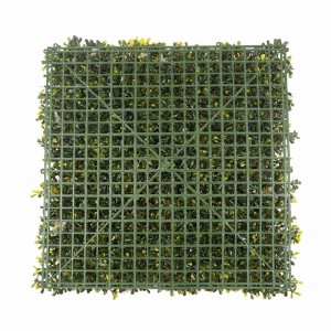 2D ukrasna ploča Vertikalni vatrootporni zid od prirodnog zelenila Zelena umjetna biljka Trava Zid za zid