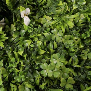 Custom Garden Decor Topiary Foloz Ġungla Panel Paper Ħaxix Artifiċjali Pjanti Boxwood Ivy Wall