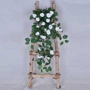 Kunstig rose blomst vægophængende kunstige plante hjem/bryllup dekoration