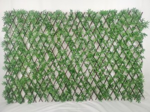 Mesterséges levél adatvédelmi kerítés szimulált zöld levelű növények fal tereprendezés kültéri kert hátsó udvar erkély dekoráció kerítés
