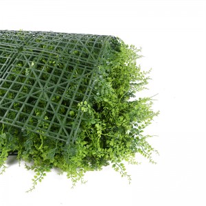 Κατακόρυφο Uv Πυξάρι Faux Greenery Hedge Backdrop Τεχνητά πλαστικά πάνελ από πυξάρι Pasto Sintetico Pared Grass style σε στιλ ζούγκλας