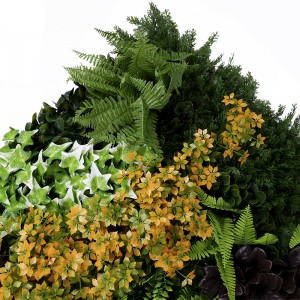 Vertical Garden Decoration Plastic Boxwood Hedge Panel Greenery Artificial Wall Inorembera Grass Plant