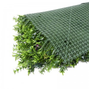 Serapa sa Lechato se Khabisitsoeng Fense Faux Green Backdrop Boxwood Hedge Grass Wall Artificial Plant Panel