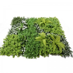 Faux πράσινο συνθετικό γρασίδι Πυξάρι πάνελ Φράχτης σκηνικό φράχτη Τεχνητό φυτό γρασίδι τοίχο
