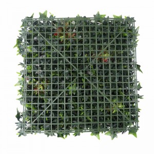 Вътрешна външна висяща декорация Изкуствени растителни панели Oem Design Зелена цветна стена