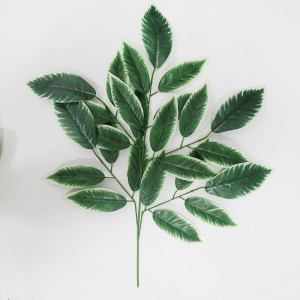 Plastiki Bandia Leaf Green Plants Mapambo Majani Nyumbani