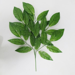 Plastic Artificial Leaf Green Plants Dekorative Leaves Home