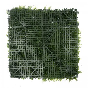 Anpassad djungelstil Vertikala växter Vägg konstgjord vägghängande växt Grönt gräs Väggmatta för heminredning