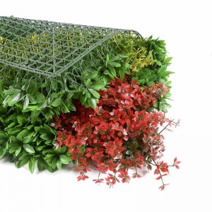 Gantung Backdrop Hedge Boxwood Topiary Panel Dinding Rumput Tiruan untuk Hiasan Taman Luaran