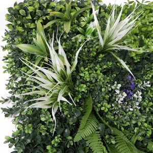 Pannello per piante da parete artificiali in plastica verde erba verticale per decorazioni per fondali per feste