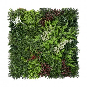 Anti-UV Plastic Artificial Hedge Boxwood Panels Green Plant Vertical Garden Wall For Indoor Outdoor Decoration