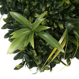 Vertikala Ĝardeno Plasto Verda Herbo Muro Planto Fono Artefarita Heĝo Bukligno Paneloj