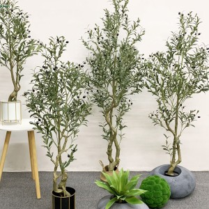 Високоякісне реалістичне підроблене штучне оливкове дерево для декору