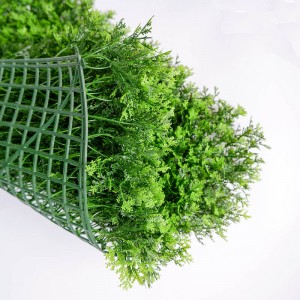 UV Beskyttelse Kunstigt Løv Græs Vægpaneler Plast Grønt Baggrund Plantevæg
