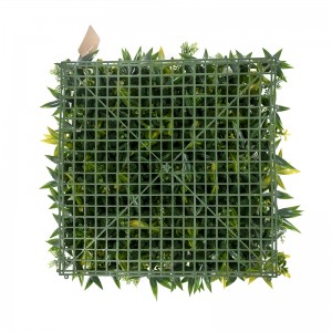 Panelên giyayê Panelên Jungle Greenry Artificial Green Plant Grass Wall For Home Decor