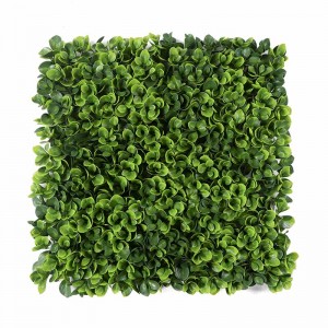 Dirbtinio augalo siena Dirbtinis kilimėlis gyvatvorė Vertikali sodo žolė siena Žalios sienos plokštės fonas