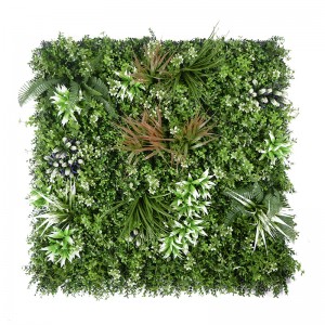 Plastic Mixed Grass Backdrop Artificial Plant Wall Panels for Indoor Decoration
